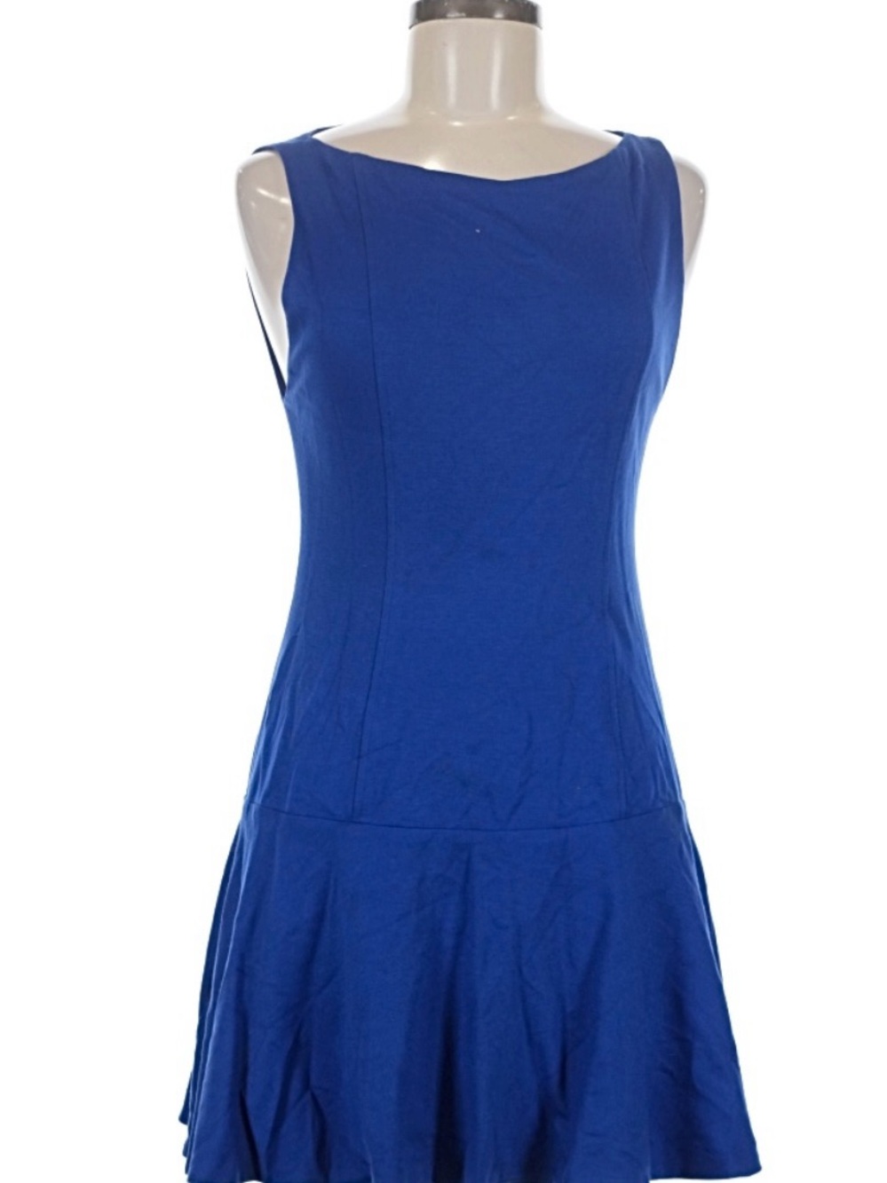 Alice + Olivia Sleeveless Blue Fit-and-Flare Dress size 8